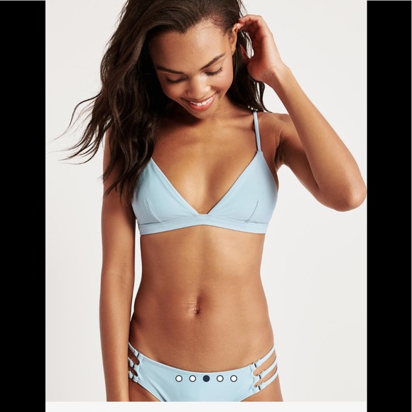 Adjustable strap padded triangle bikini top sz S - Picture 3 of 8